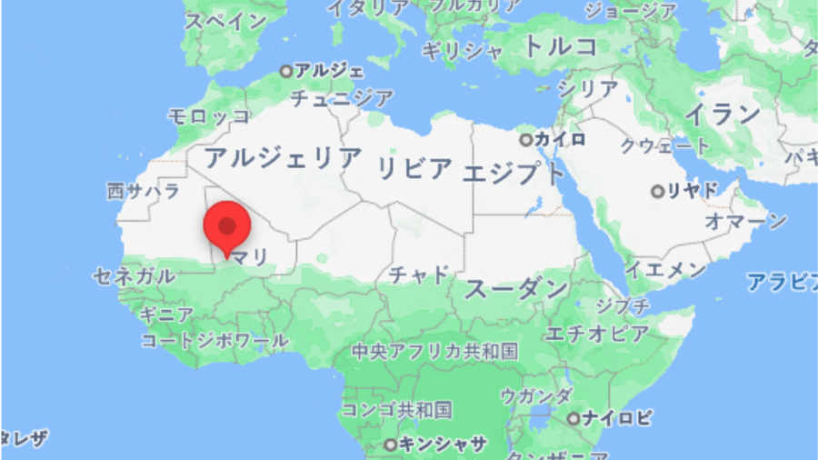 マリ共和国の地図